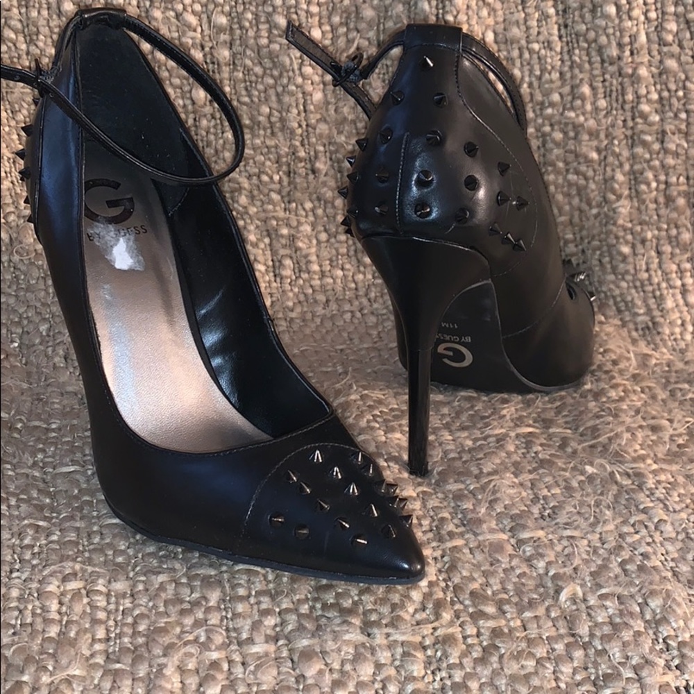 Guess, Black Spike Pumps, Size 11
